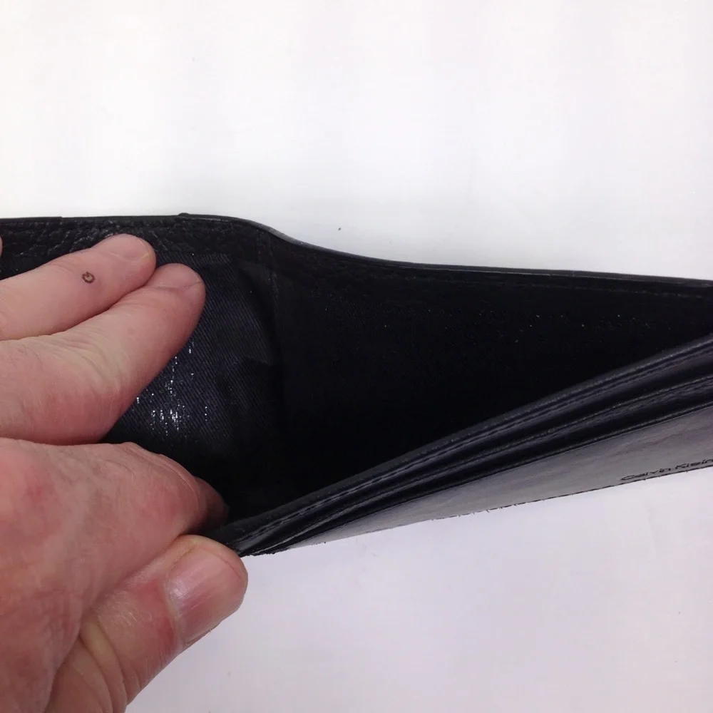 Calvin Klein Pebbled Leather Bifold Wallet